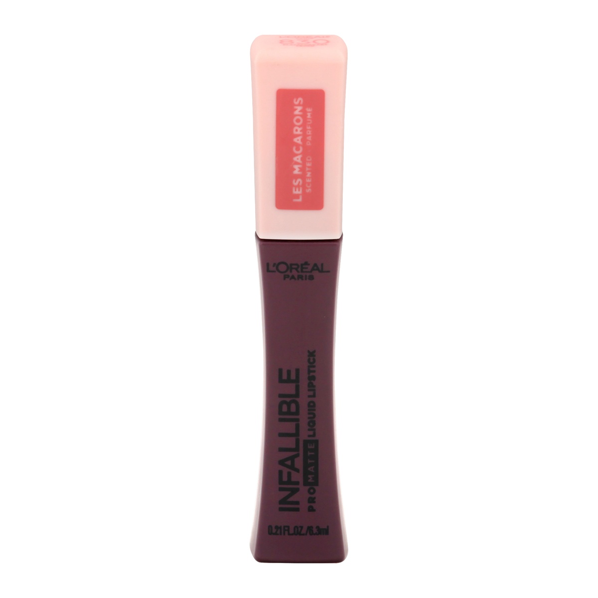 slide 1 of 6, L'Oréal Infallible Pro-Matte Les Macarons Scented Liquid Lipstick - Blackcurrant Crush, 0.21 oz