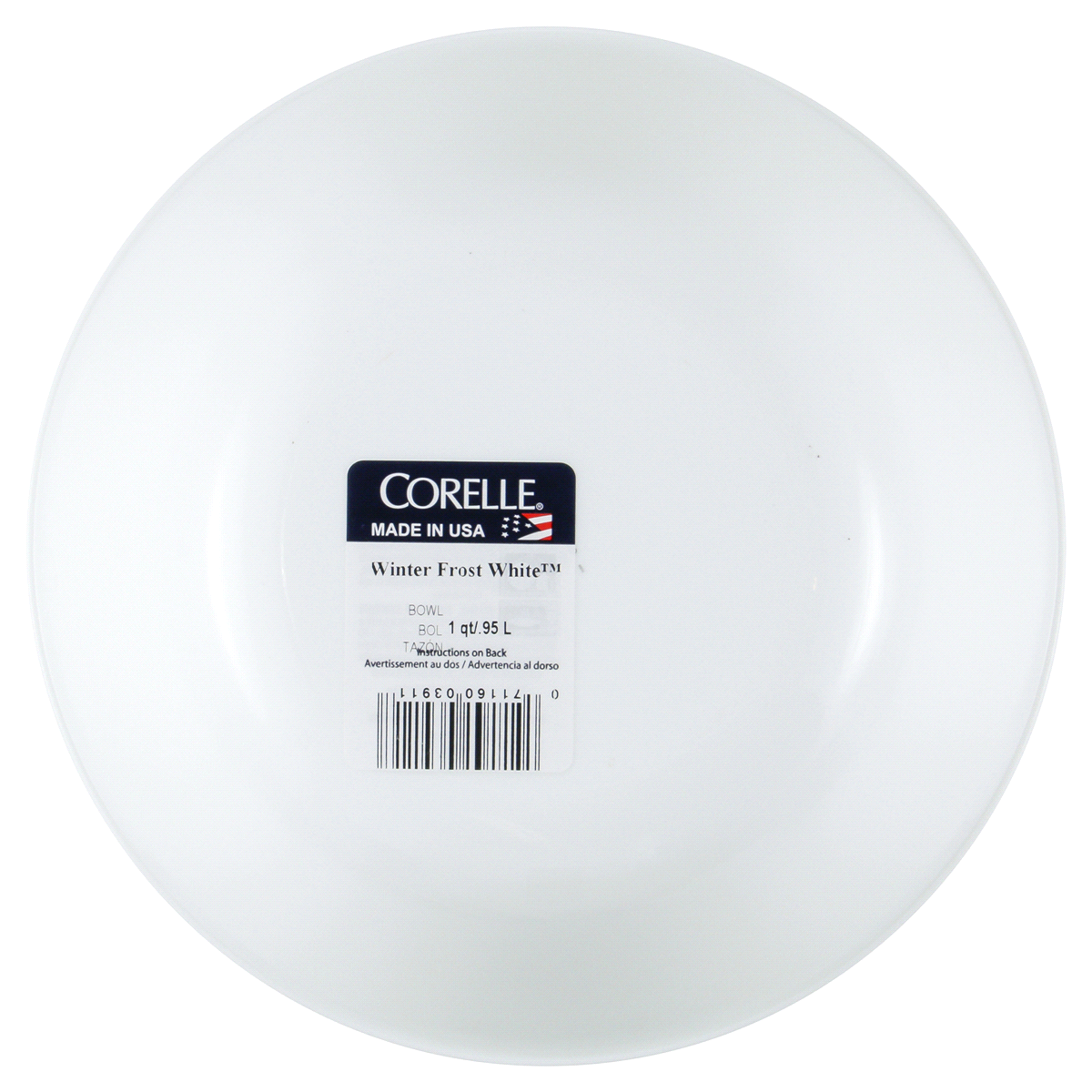 slide 3 of 3, Corelle Livingware White Serving Bowl, 1 qt