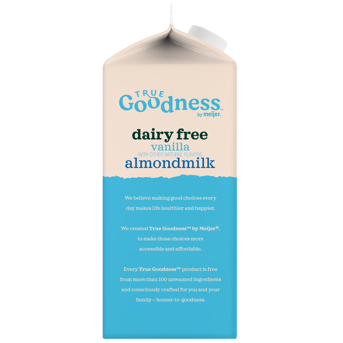 slide 2 of 3, True Goodness by Meijer Vanilla Dairy Free Almond Milk 64 OZ, 64 fl oz