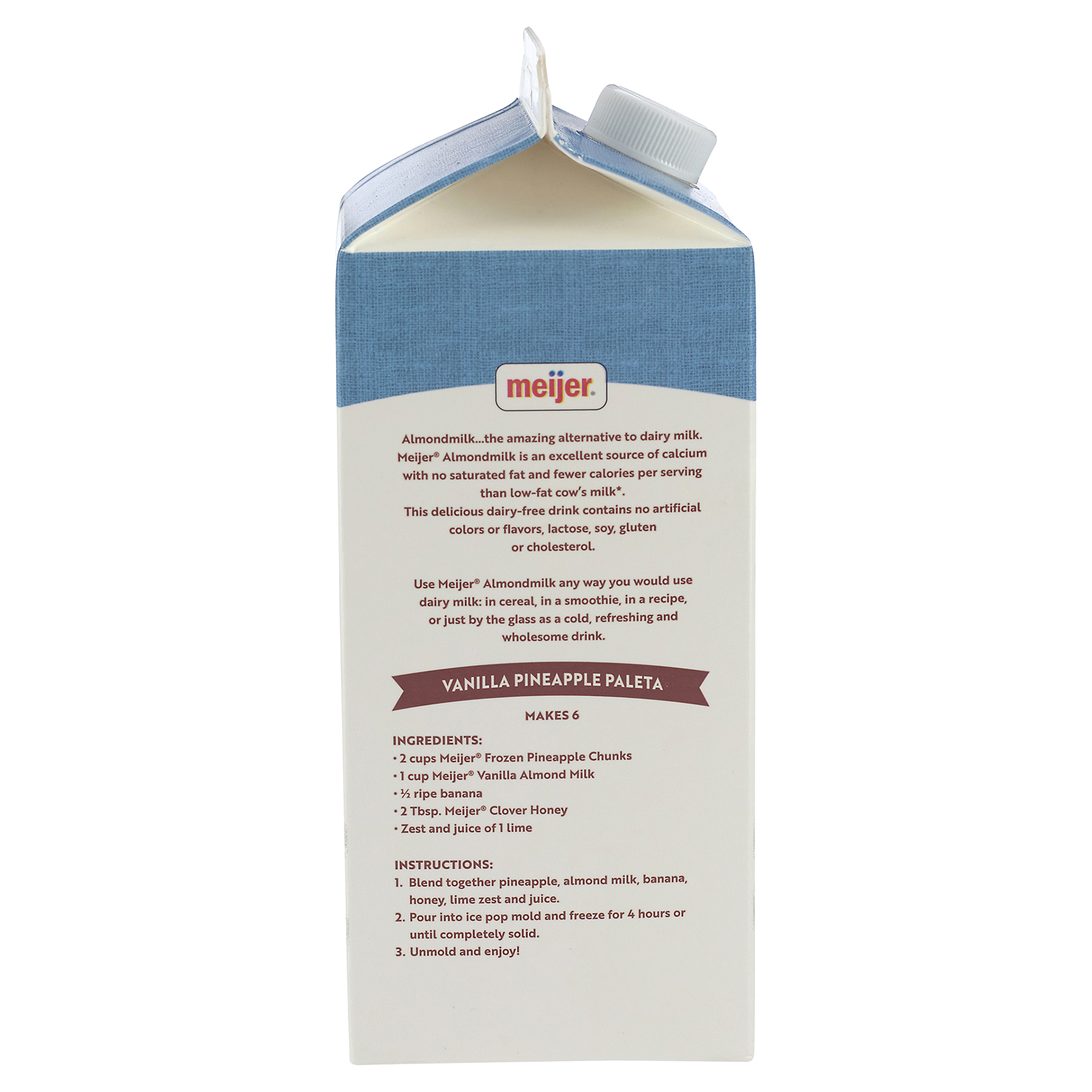 slide 5 of 9, Meijer Vanilla Almond Milk, 64 fl oz