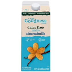 True Goodness Vanilla Dairy Free Almond Milk 64 OZ