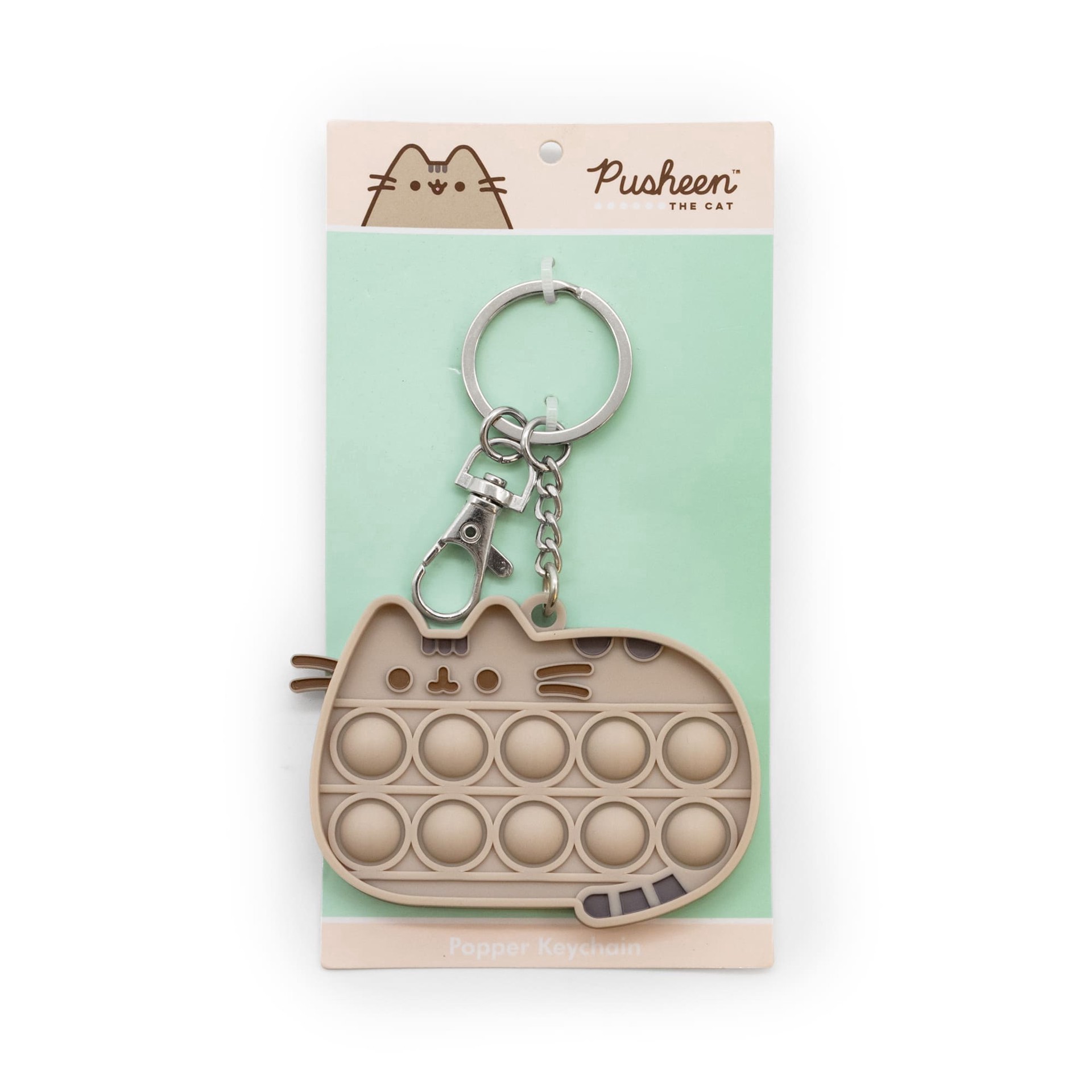 slide 1 of 1, Pusheen Cat Loaf Fidget Keychain, 1 ct