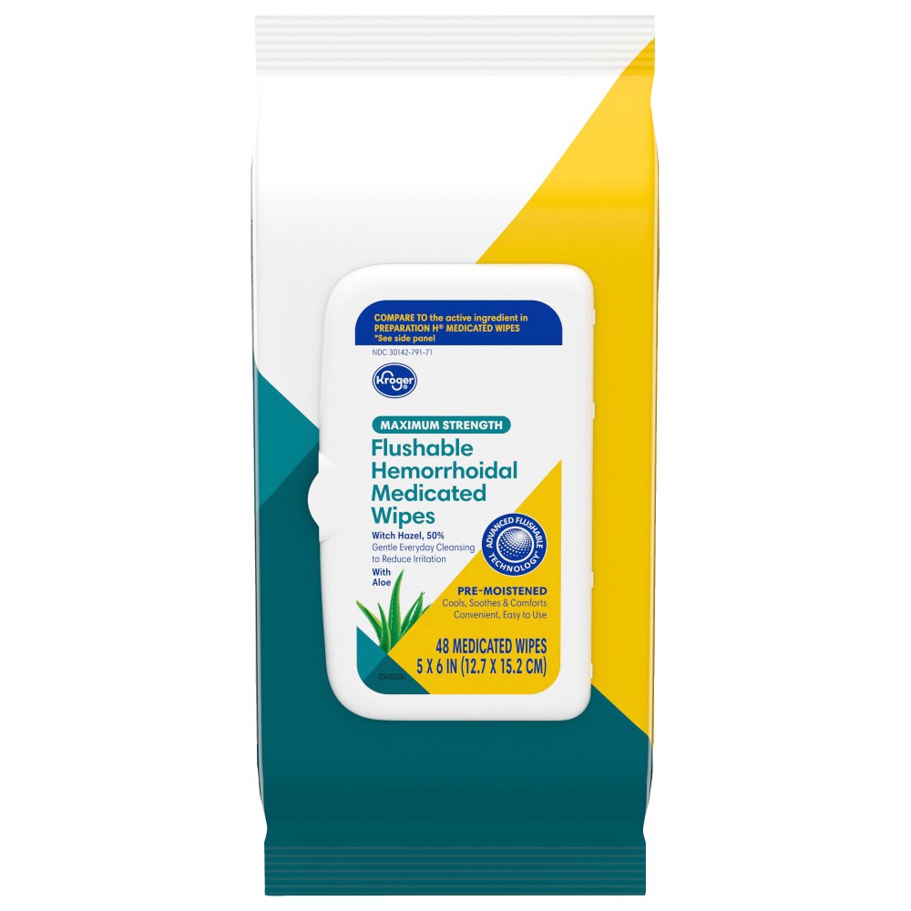 slide 2 of 2, Kroger Medicated Wipes, 48 ct