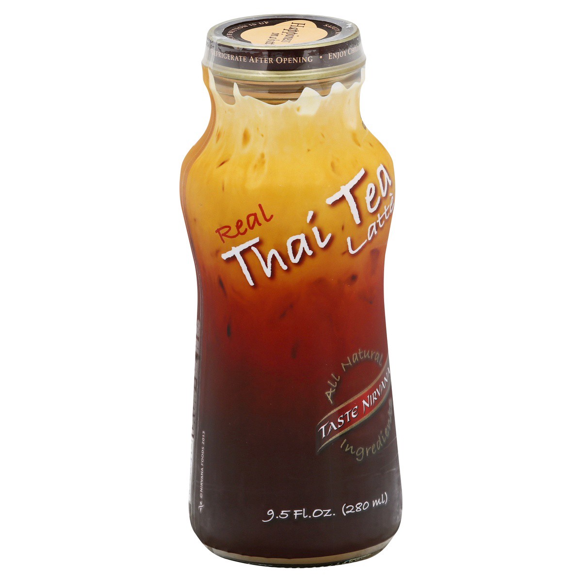 slide 2 of 9, Taste Nirvana Real Thai Tea Latte, 9.5 oz