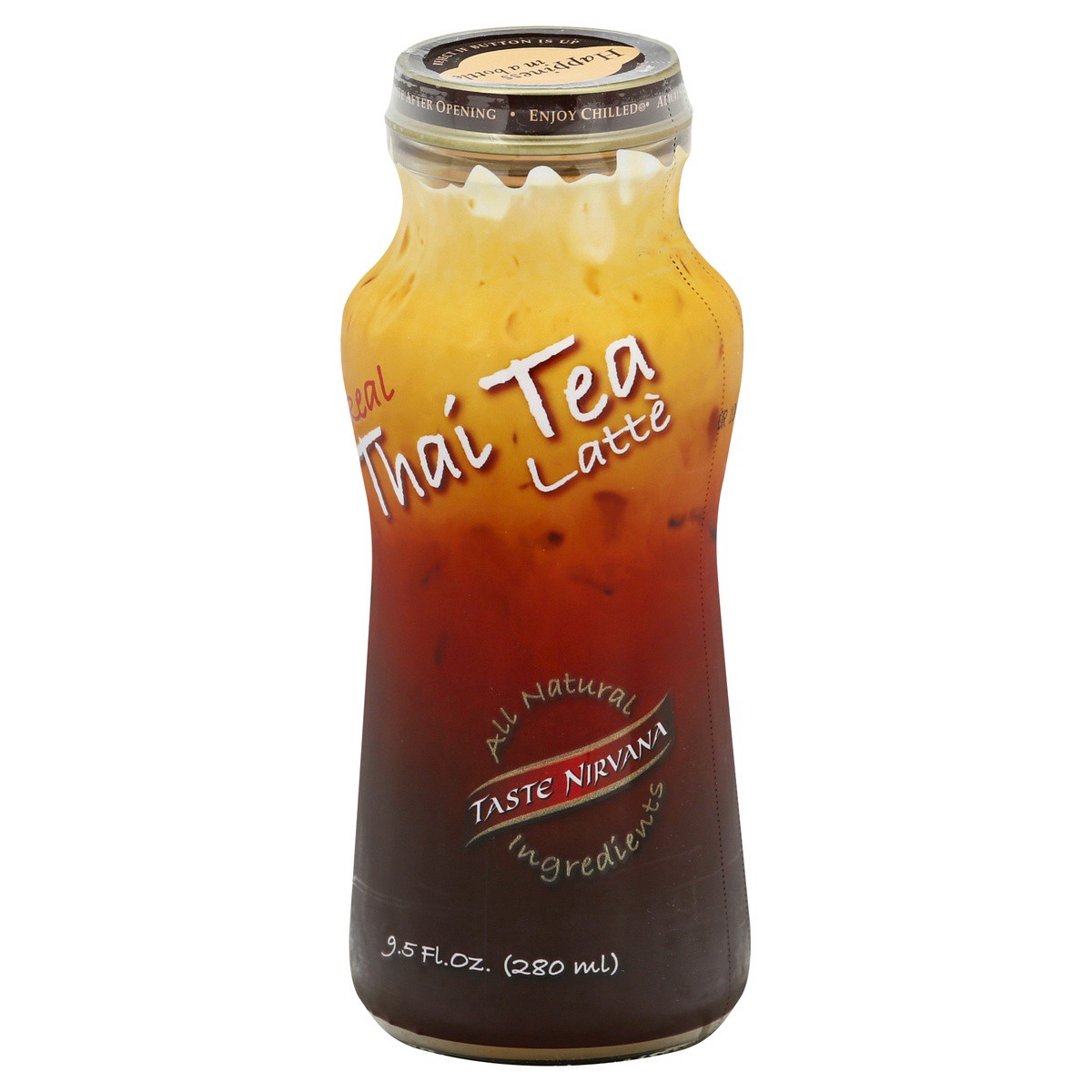 slide 3 of 9, Taste Nirvana Real Thai Tea Latte, 9.5 oz