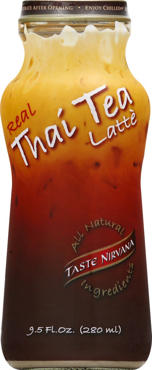 slide 6 of 9, Taste Nirvana Real Thai Tea Latte, 9.5 oz