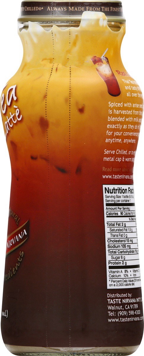 slide 8 of 9, Taste Nirvana Real Thai Tea Latte, 9.5 oz