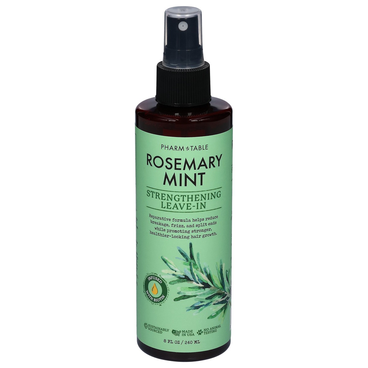 slide 4 of 4, Pharm To Table Rosemary Mint Leave-In, 240 Ml, 8.11 oz