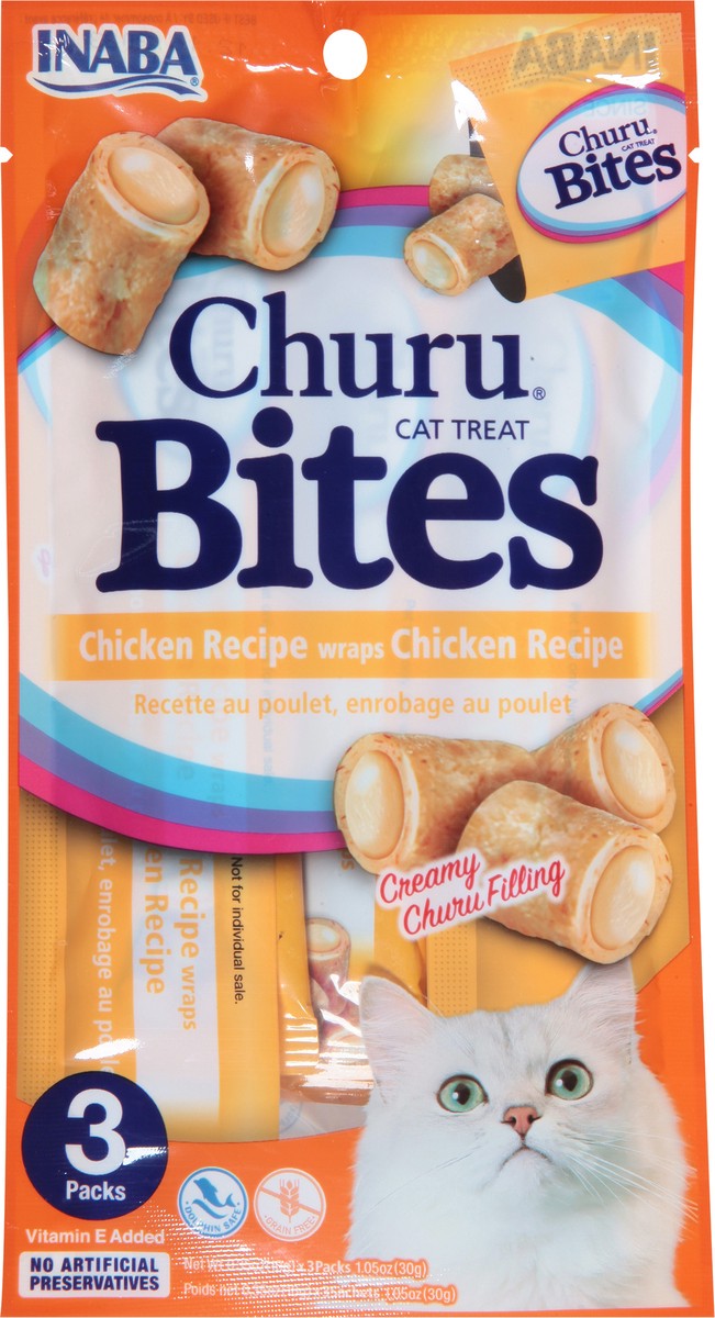 slide 13 of 14, Inaba Churu Bites Chicken Recipe Wraps Cat Treat 3 Pack, 3 ct