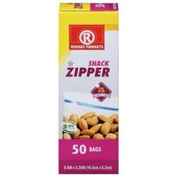 Rouses Markets Snack Zipper Bags 50 ea
