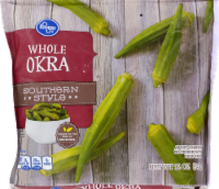 slide 1 of 1, Kroger Frozen Southern Style Whole Okra, 12 oz