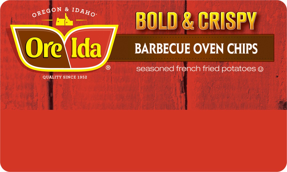 slide 12 of 13, Ore-Ida(r) Bold & Crispy Barbecue Oven Chips Seasoned French Fried Potatoes 26 oz. Bag, 26 oz