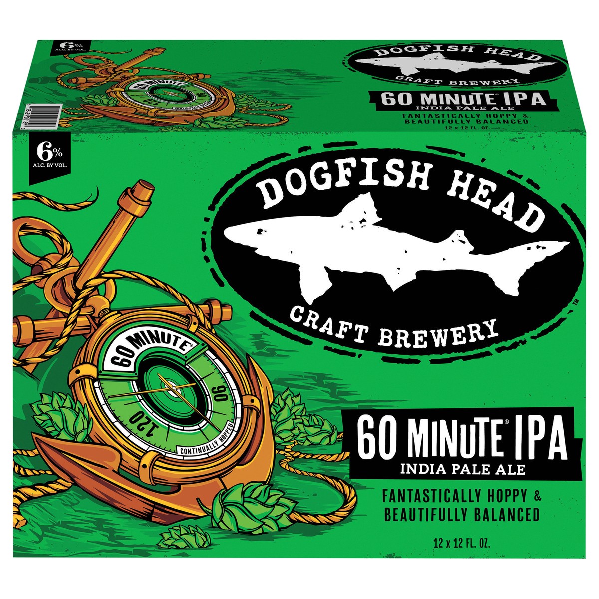 slide 1 of 8, Dogfish Head Beer 60 Minute IPA (12 fl. oz. Can, 12pk.), 12 ct; 12 fl oz