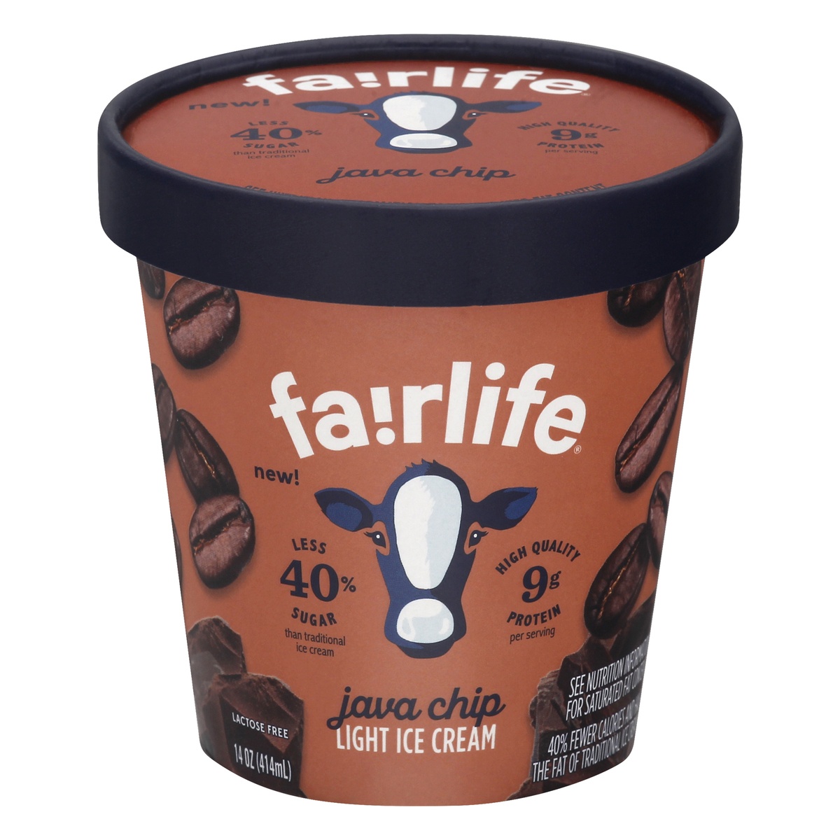slide 1 of 1, Fairlife Light Java Chip Ice Cream 14 oz, 14 oz