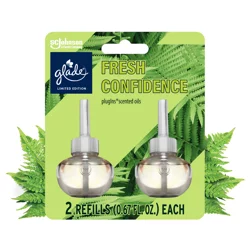 Glade PlugIns Scented Oil Air Freshener, Fresh Confidence Limited Edition, 1.34 oz Total, 2 Refills