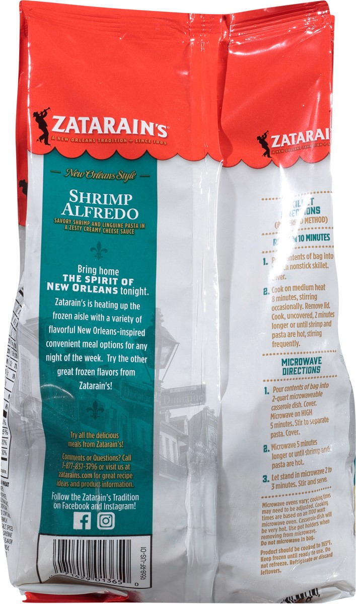 slide 4 of 14, Zatarain's Frozen Meal - Shrimp Alfredo, 20 oz