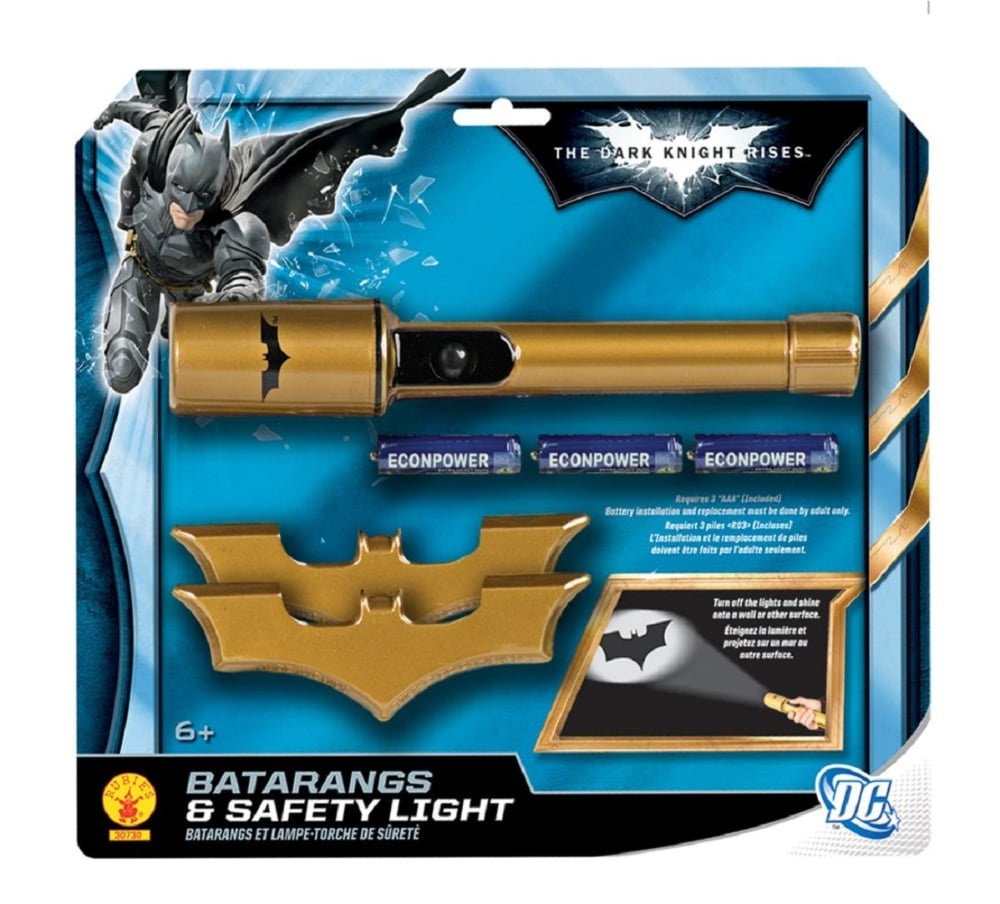 slide 1 of 1, Rubies The Dark Knight Rises Batarangs & Safety Light, 1 ct
