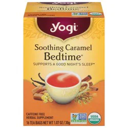 Yogi Bedtime Soothing Caramel Herbal Tea 16 Tea Bags