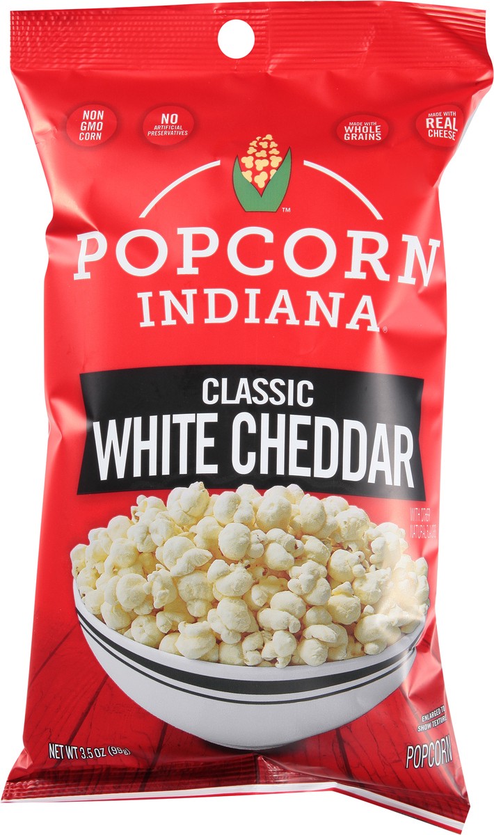 slide 9 of 13, Popcorn, Indiana Classic White Cheddar Popcorn 3.5 oz, 3.5 oz