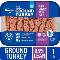 Kroger 85/15 Fresh Ground Turkey Tray 1 lb