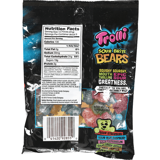 slide 3 of 6, Trolli Sour Brite Bears, 4.7 oz