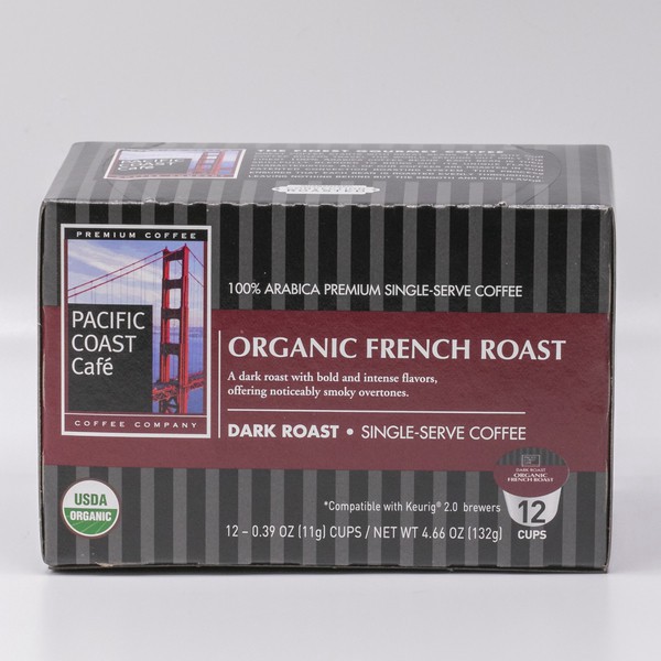 slide 1 of 1, Pacific Coast Single Serve Cups, French Roast, Organic, 14 oz
