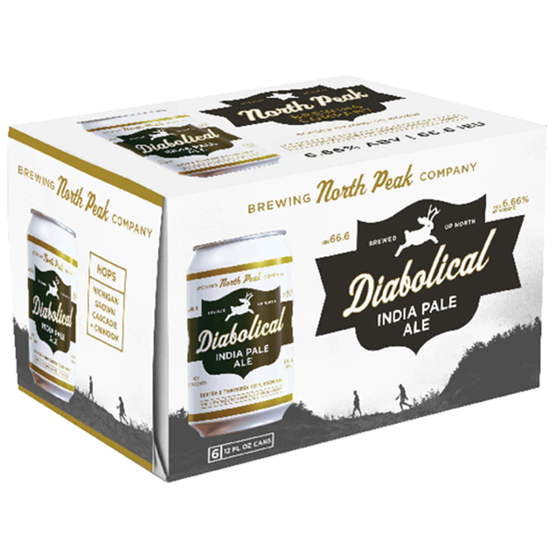 slide 1 of 1, North Peak Brewing Co. Diabolical IPA, 6 ct; 12 oz