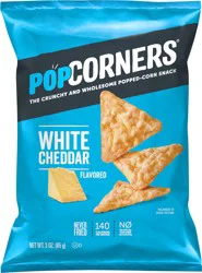 PopCorners The Crunchy And Wholesome Popped Corn Snack White Cheddar Flavored - 3 oz