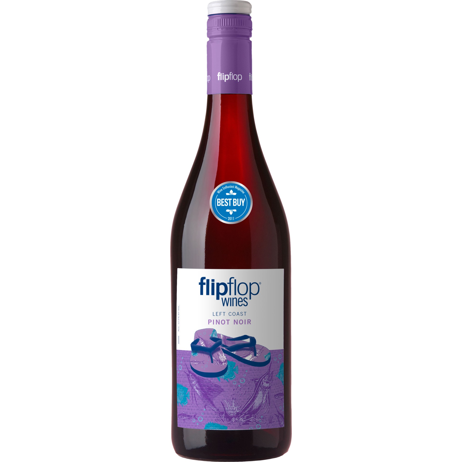 slide 1 of 3, flipflop Pinot Noir, Red Wine, Chile, 1 ct, 750ml Bottle, 750 ml