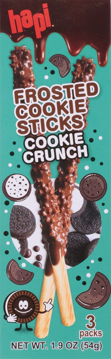 slide 6 of 9, Hapi Cookie Crunch Frosted Cookie Sticks, 3 ct