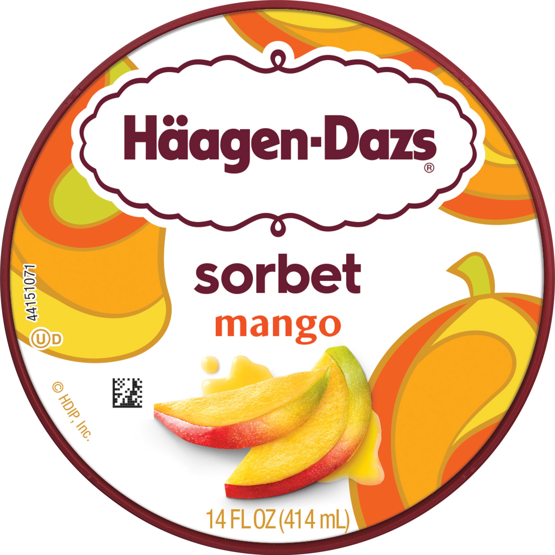 slide 7 of 7, Haagen-Dazs Mango Sorbet, 14 fl oz