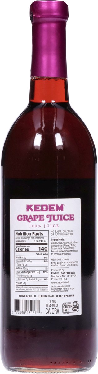 slide 5 of 9, Kedem Concord Grape Juice 25.4Oz, 25.4 oz