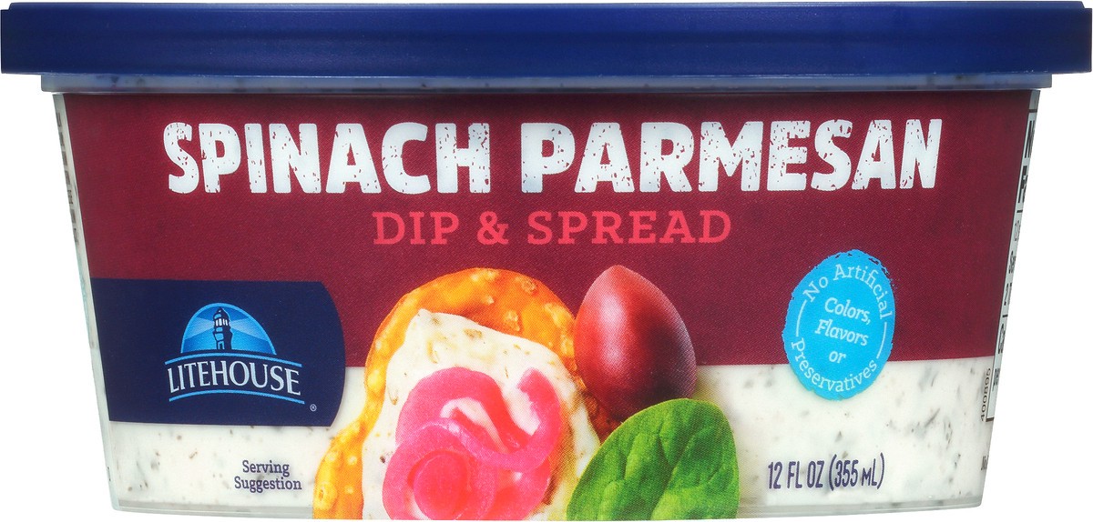 slide 4 of 11, Litehouse Spinach Parmesan Dip & Spread 12 fl oz, 12 fl oz