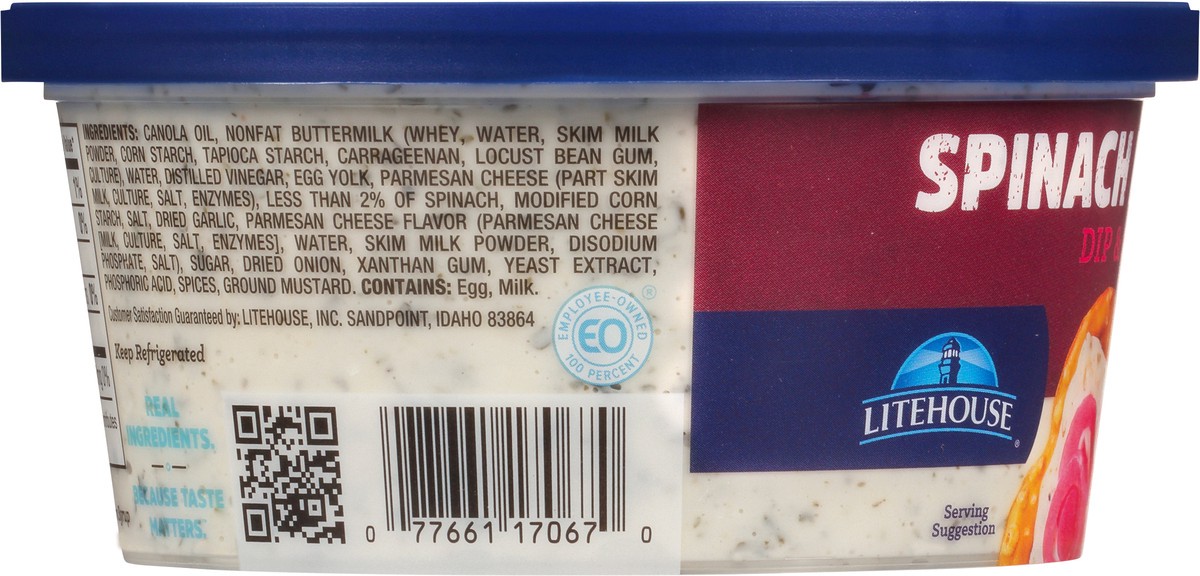 slide 7 of 11, Litehouse Spinach Parmesan Dip & Spread 12 fl oz, 12 fl oz