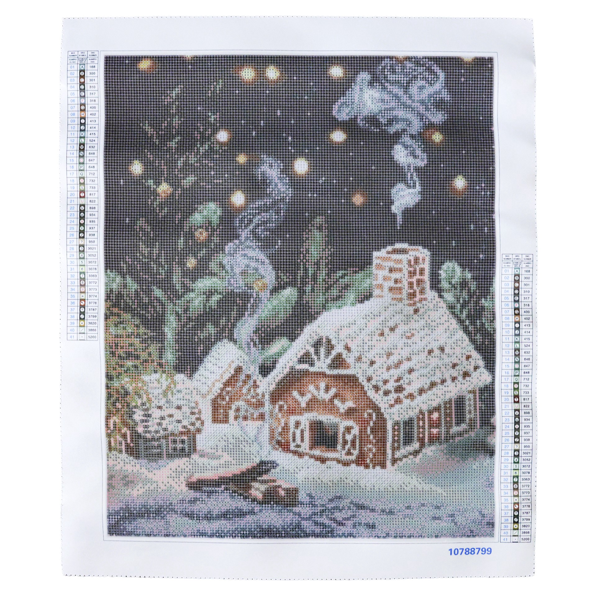 slide 4 of 4, 16" X 20" Gingerbread House Diamond Art Kit By Make Market, 16 in x 20 in