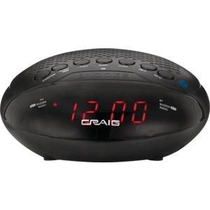 slide 1 of 1, Craig Dual Alarm Clock Radio With Bluetooth, 1 ct