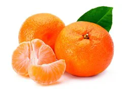 Mandarins With Stem & Leaf