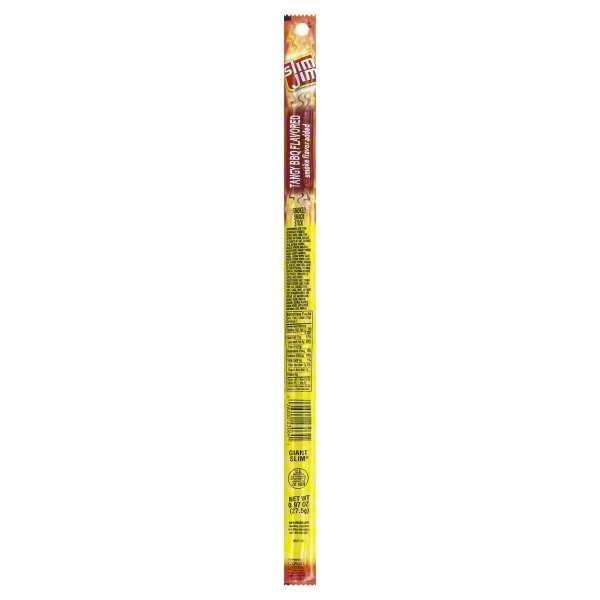 slide 1 of 1, Slim Jim Tangy BBQ Stick, 1 ct