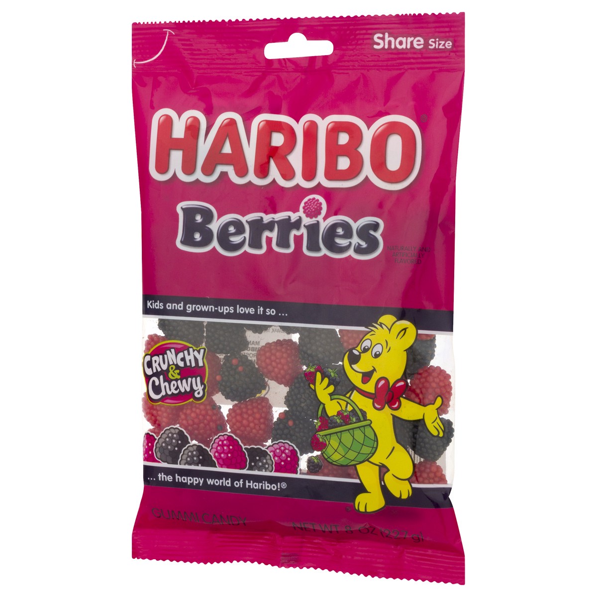 slide 3 of 9, Haribo Gummi Berries, 8 oz