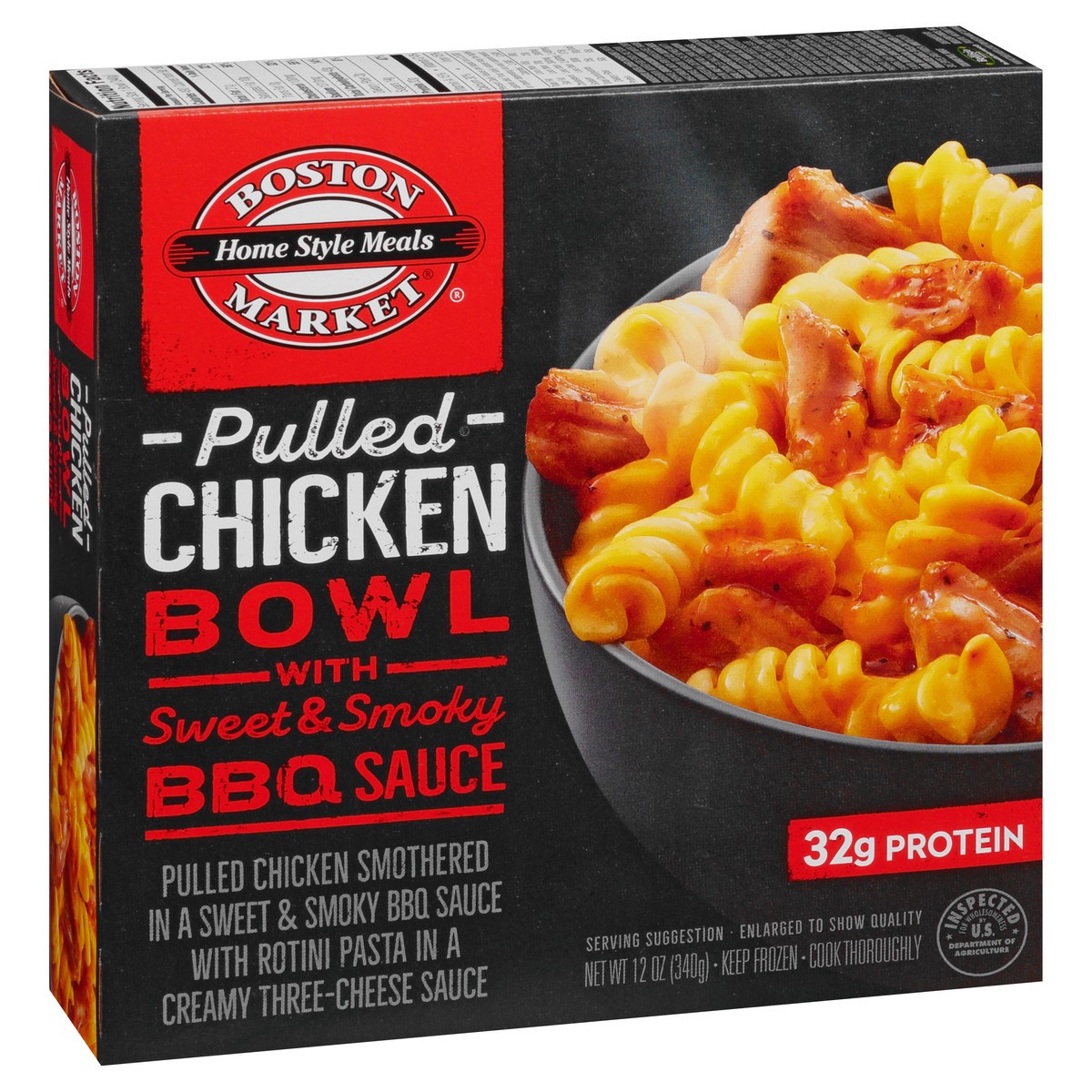 slide 4 of 13, Boston Market Pulled Chicken Bowl with Sweet & Smoky BBQ Sauce, 12 oz