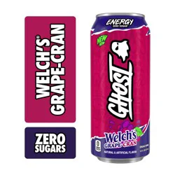 Ghost Energy Drink, Welch's Grape-Cran, Zero Sugar, 16 fl oz