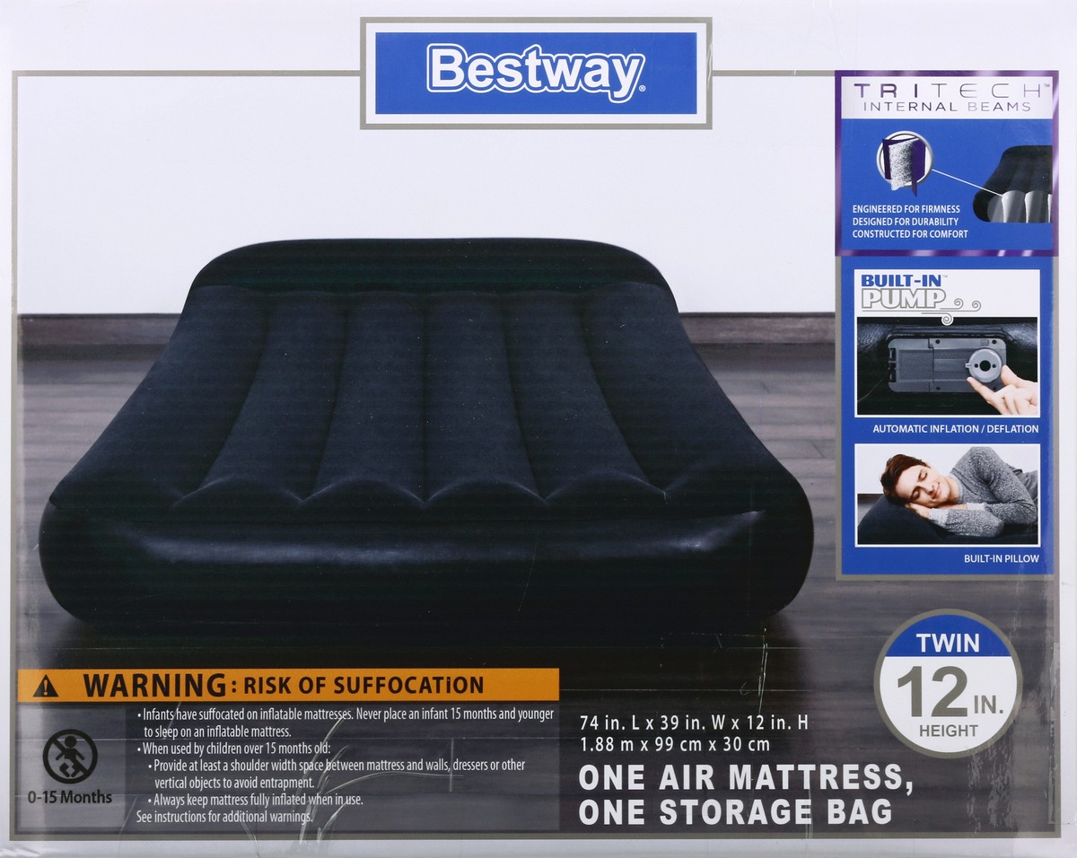 slide 4 of 11, Bestway 12 Inches Height Twin Air Mattress 1 ea, 1 ea