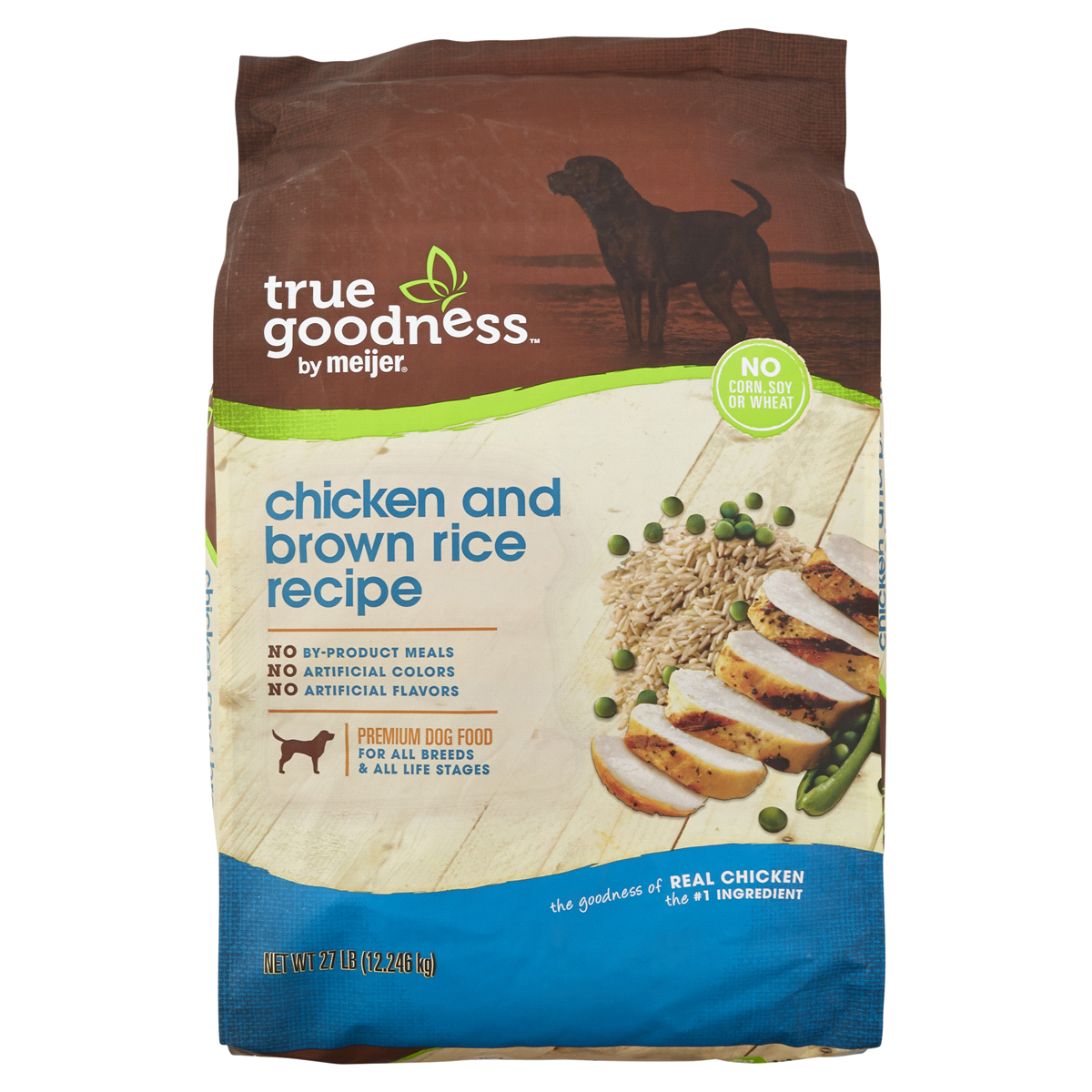 slide 1 of 5, True Goodness Chicken & Rice Dry Dog Food, 27 lb