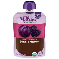 Plum Organics Stage 1 Organic Baby Food Just Prunes 3.5oz Pouch