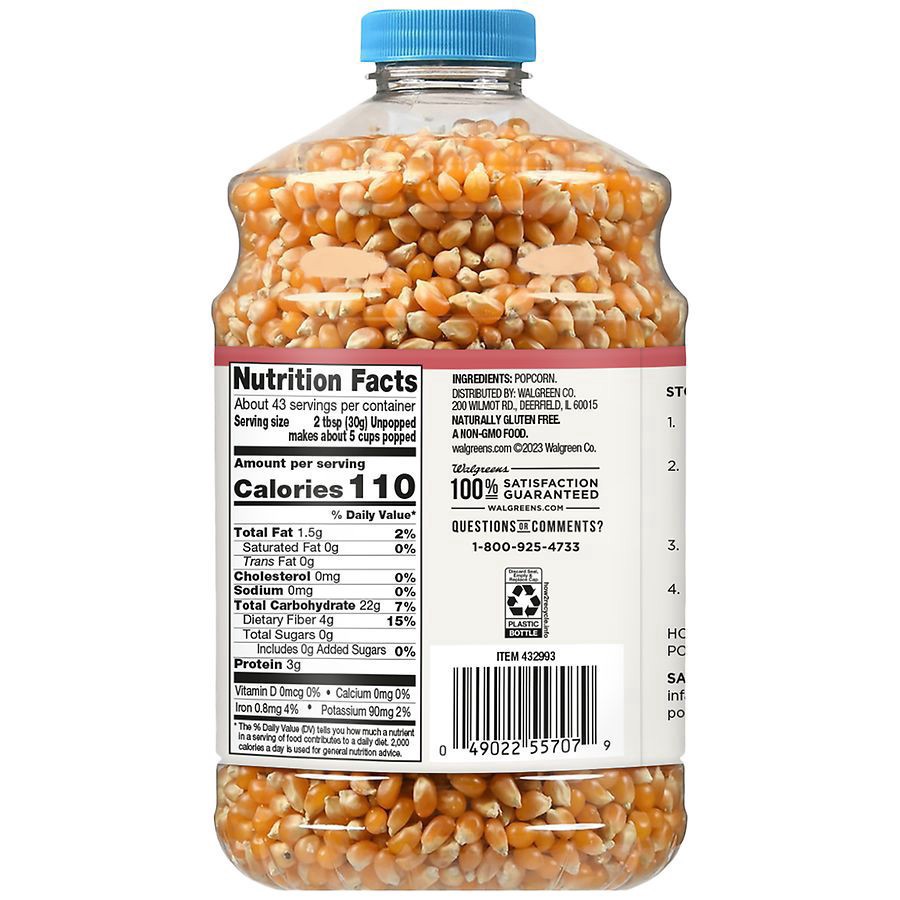 slide 2 of 5, Nice! 100% Whole Grain Popping Corn, 46 oz