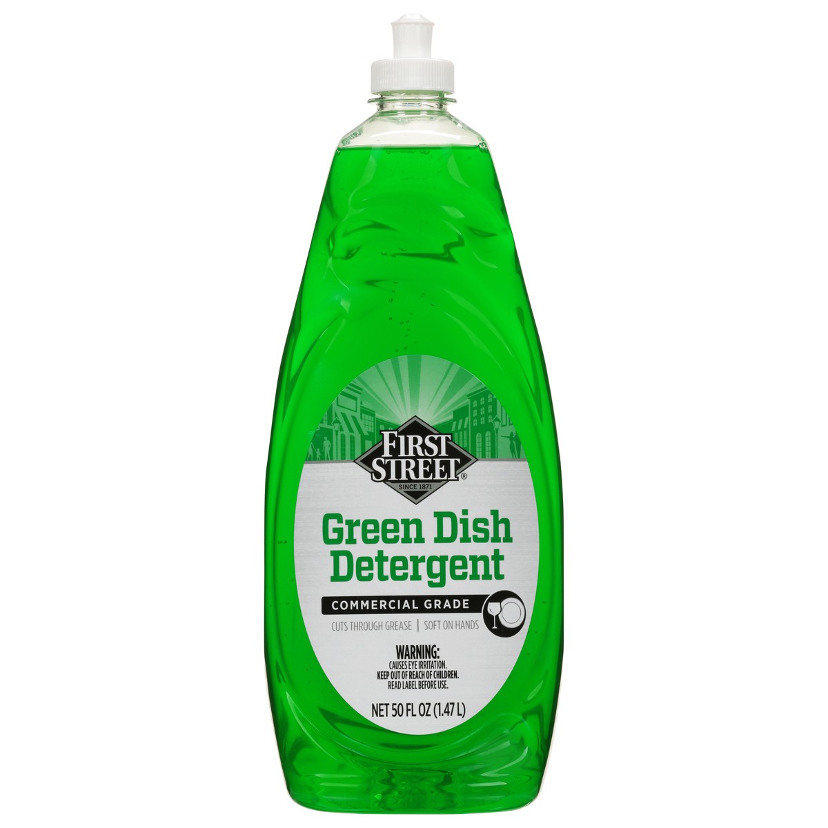 slide 9 of 13, First Street Green Dish Detegent, 50 oz