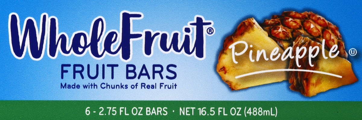 slide 12 of 13, Whole Fruit Pineapple Fruit Bars 6 ea, 6 ct