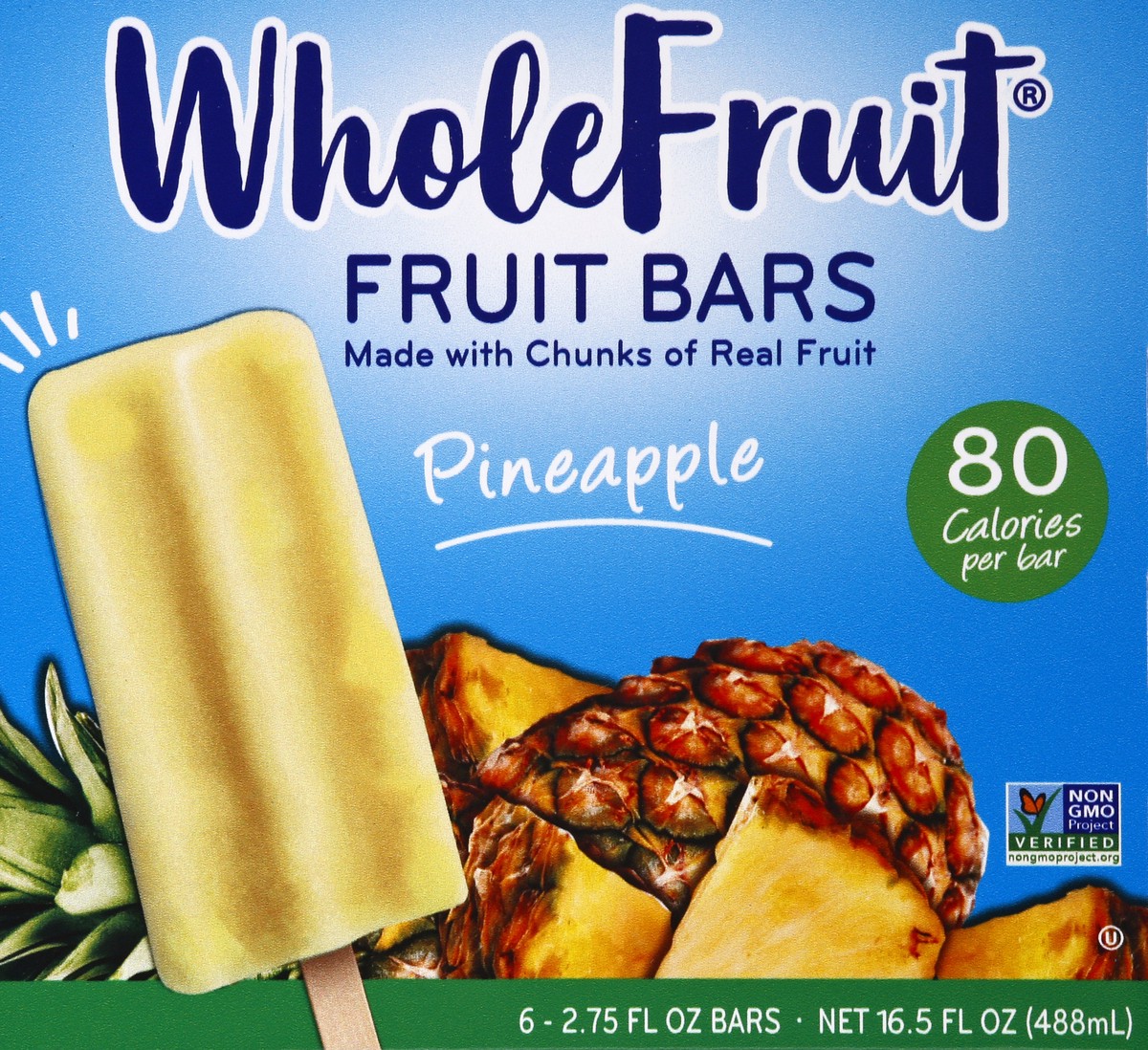 slide 7 of 13, Whole Fruit Pineapple Fruit Bars 6 ea, 6 ct