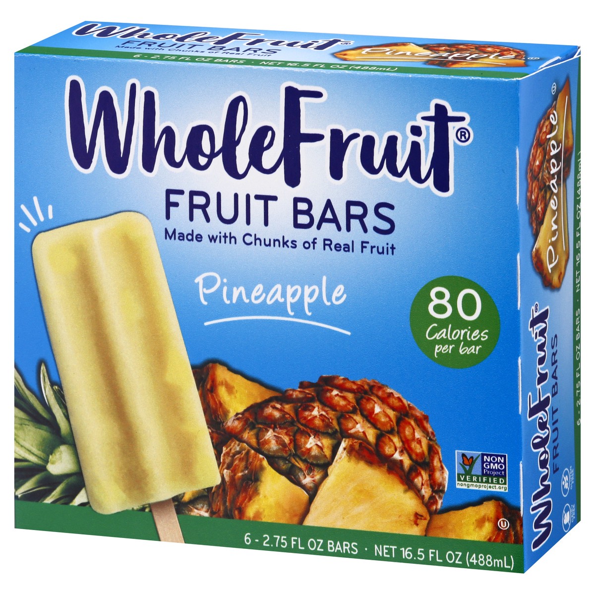 slide 11 of 13, Whole Fruit Pineapple Fruit Bars 6 ea, 6 ct