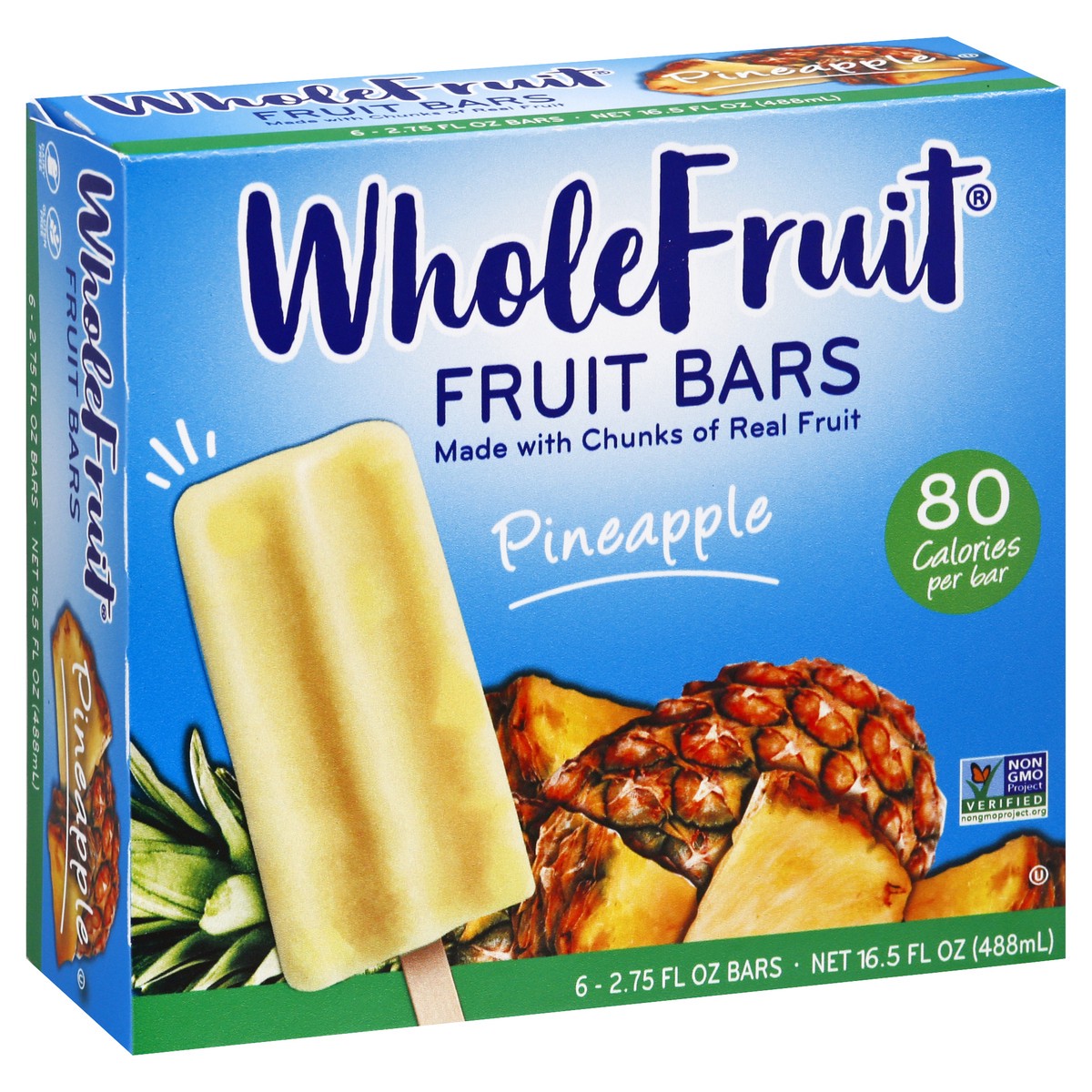 slide 9 of 13, Whole Fruit Pineapple Fruit Bars 6 ea, 6 ct